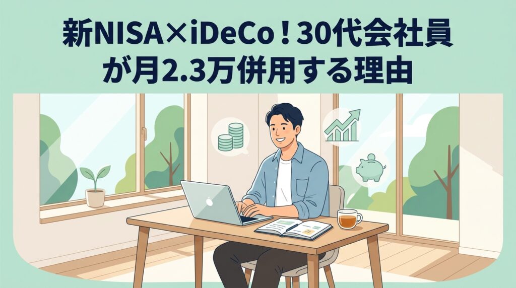新NISAとiDeCoの使い分け！30代会社員が月2.3万併用する理由