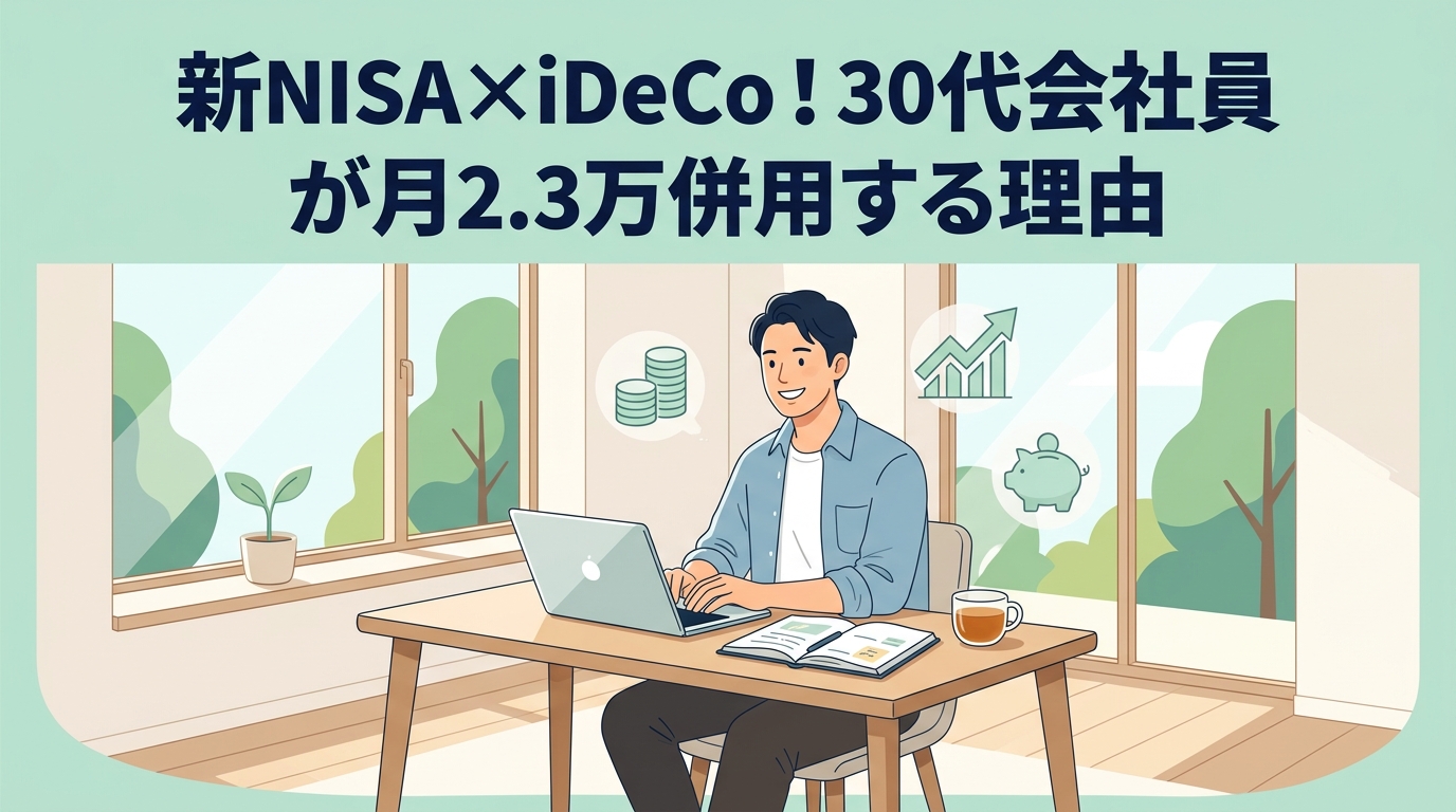 新NISAとiDeCoの使い分け!30代会社員が月2.3万併用する理由