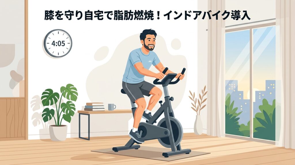 膝を守り自宅で脂肪燃焼！30代パパがインドアバイクを導入した理由