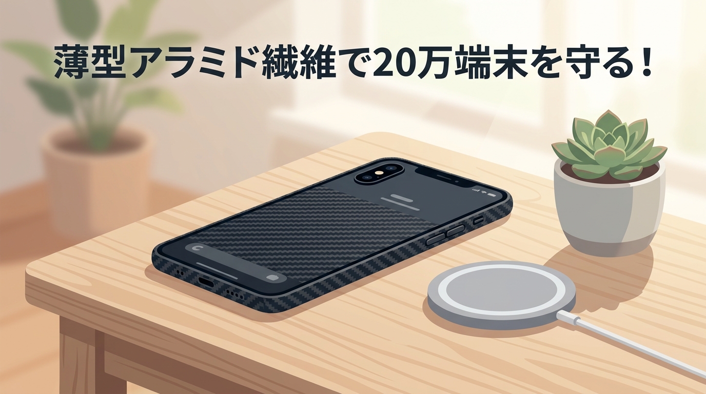PITAKAケース本音レビュー！薄型アラミド繊維で20万端末を守る理由
