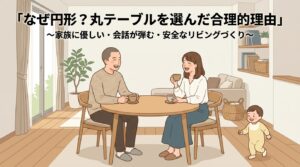 なぜ四角ではなく円形？ダイニングに丸テーブルを選んだ合理的理由