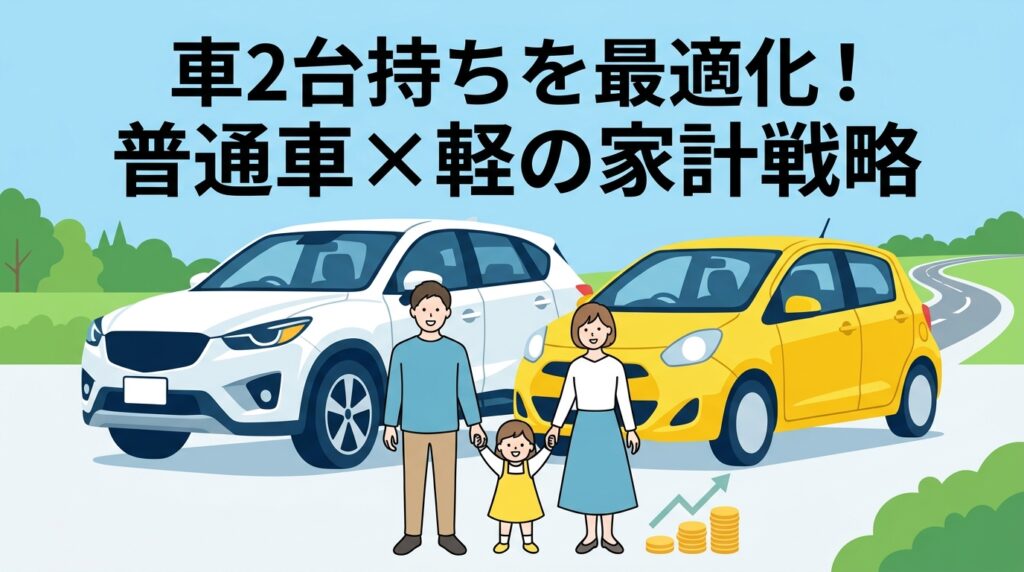 地方で車2台持ちは無駄？30代共働きが普通車×軽で家計を最適化する戦略